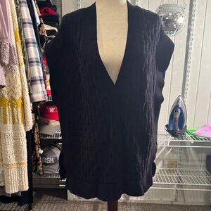 Lululemon Athletica Black Knit Sweater Vest